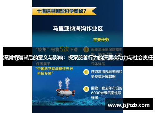 深渊捐赠背后的意义与影响：探索慈善行为的深层次动力与社会责任